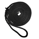 New England Ropes 3/8" Premium 3-Strand Dock Line - Black - 15' C6054-12-00015