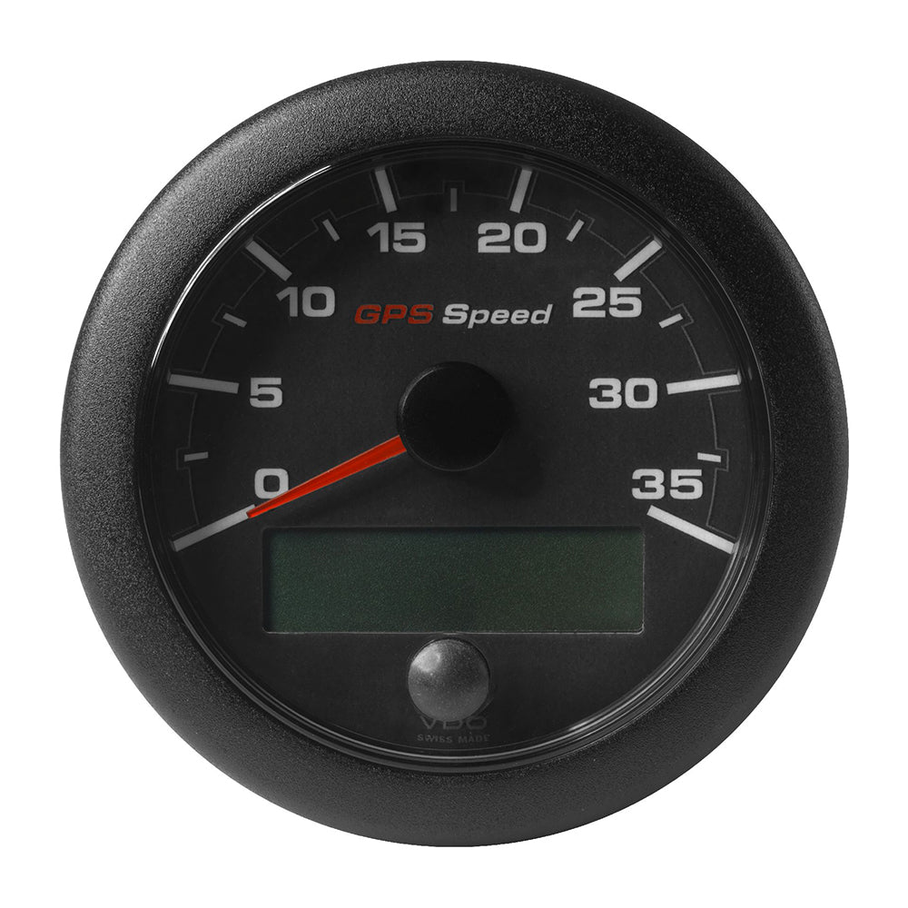 Veratron 3-3/8" (85mm) OceanLink® GPS Speedometer - Black Dial & Bezel (0-35 K/MPH/KMH) A2C1351980001