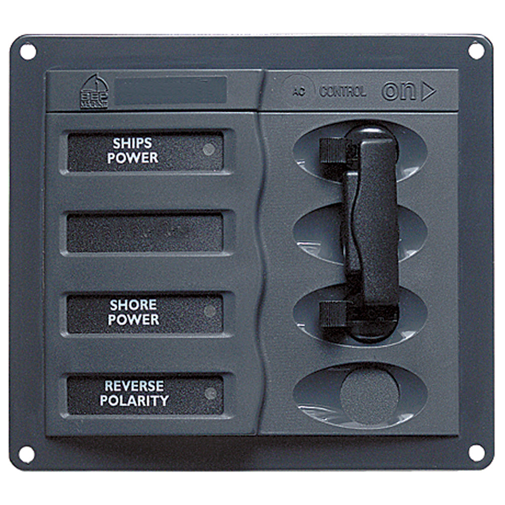 BEP AC Circuit Breaker Panel without Meters, Double Pole Change Over Panel 900-ACCH-110V