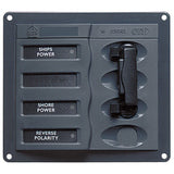 BEP AC Circuit Breaker Panel without Meters, Double Pole Change Over Panel 900-ACCH-110V