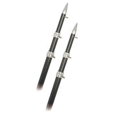 Rupp 15' Telescopic Carbon Fiber Outrigger Poles 1.5" - Silver A0-1500-CFT