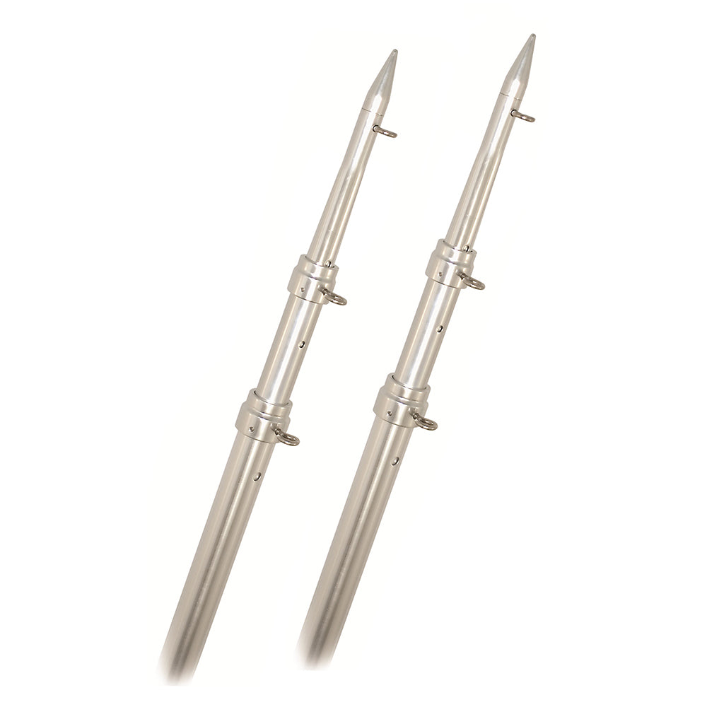 Rupp Top Gun Telescoping Outrigger Poles - Aluminum/Silver - 15' A0-1500-TEL