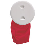 Beckson 5" Stow-Away Deck Plate - White w/12" Bag DP50BW