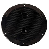 Beckson 6" Non-Skid Screw-Out Deck Plate - Black DP62-B
