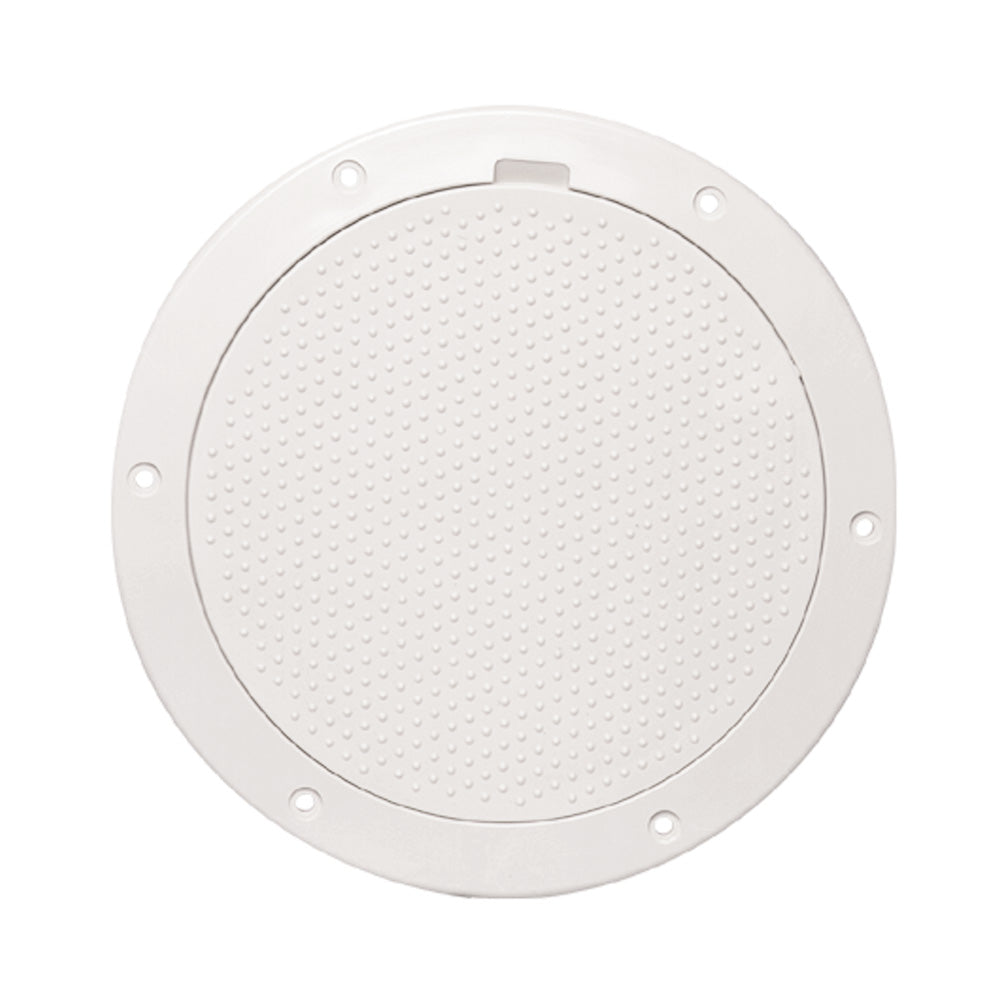Beckson 6" Non-Skid Pry-Out Deck Plate - White DP63-W
