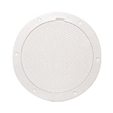 Beckson 6" Non-Skid Pry-Out Deck Plate - White DP63-W
