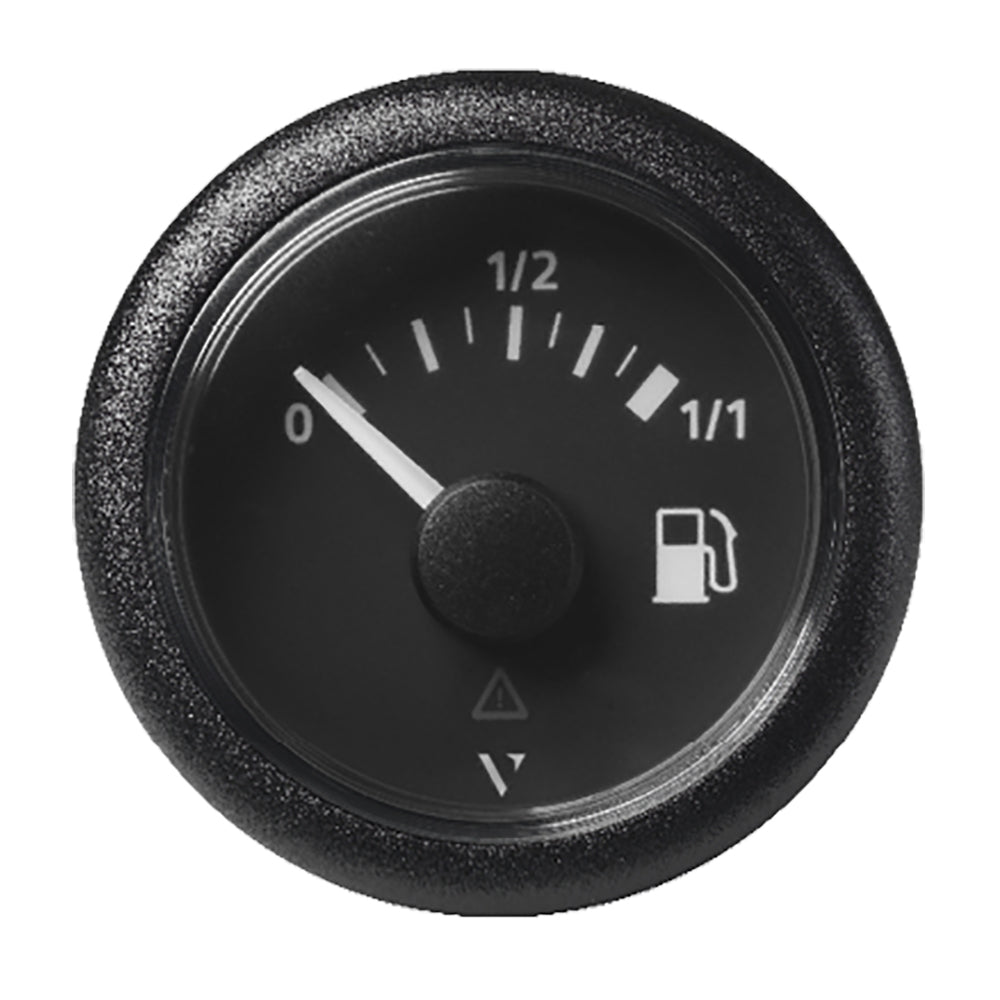 Veratron 52mm (2-1/16") ViewLine Fuel Tank Level Gauge - 0 to 1/1 - Black Dial & Round Bezel A2C59514079