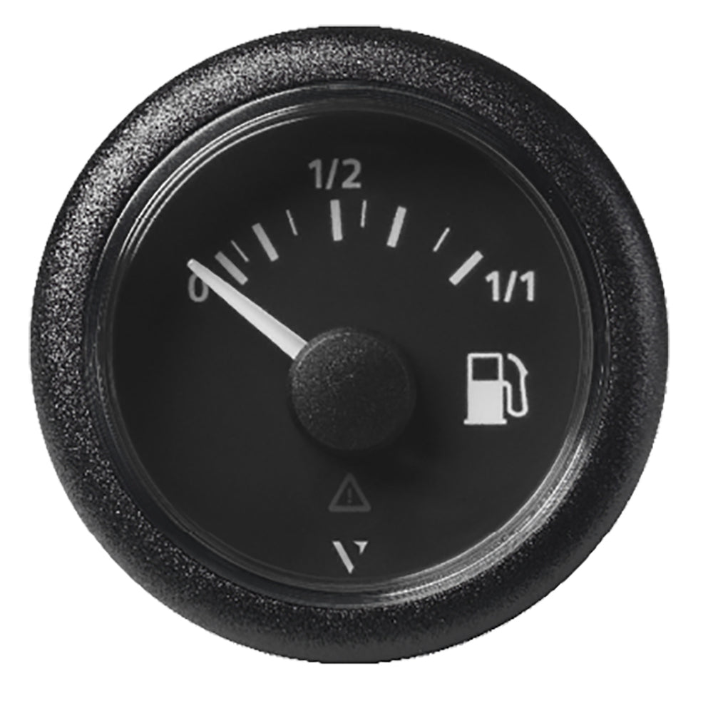 Veratron 52MM (2-1/16") ViewLine Fuel Level Gauge 0-1/1 - 3 to 180 OHM - Black Dial & Round Bezel A2C59514082