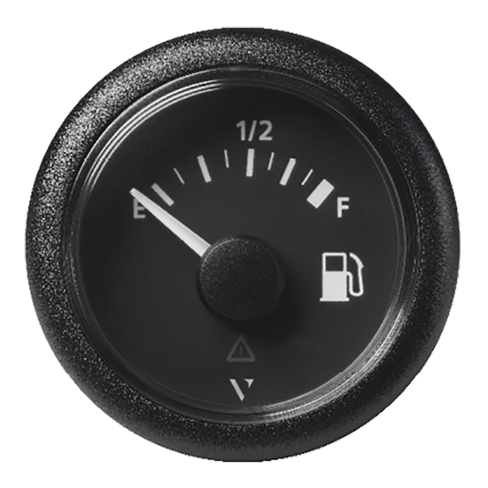 Veratron 52MM (2-1/16") ViewLine Fuel Level Gauge Empty-Full - 90-4 OHM - Black Dial & Round Bezel A2C59514088