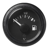 Veratron 52MM (2-1/16") ViewLine Fuel Level Gauge Empty-Full - 90-4 OHM - Black Dial & Round Bezel A2C59514088