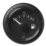 Veratron 52MM (2-1/16") ViewLine Fuel Level Gauge Empty/Full - 240-33.5 OHM - Black Dial & Round Bezel A2C59514094