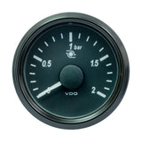 VDO SingleViu 52mm (2-1/16") Turbo Pressure Gauge - 60 PSI - 0-180 Ohm A2C3833470030