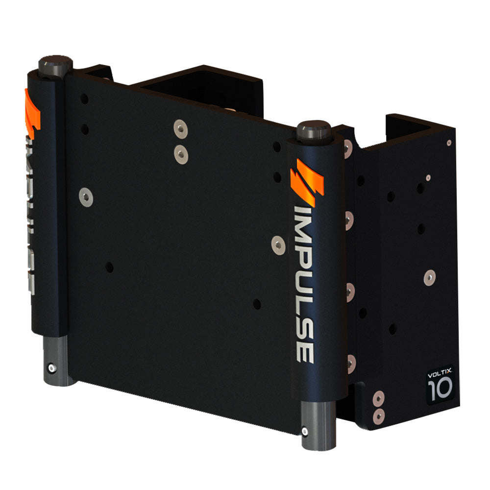 IMPULSE XL 10" Set Back Electric Jack Plate w/Standard Control - Black Anodize 75073-B