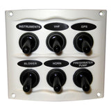 BEP Waterproof Panel - 6 Switches - White 900-6WPW
