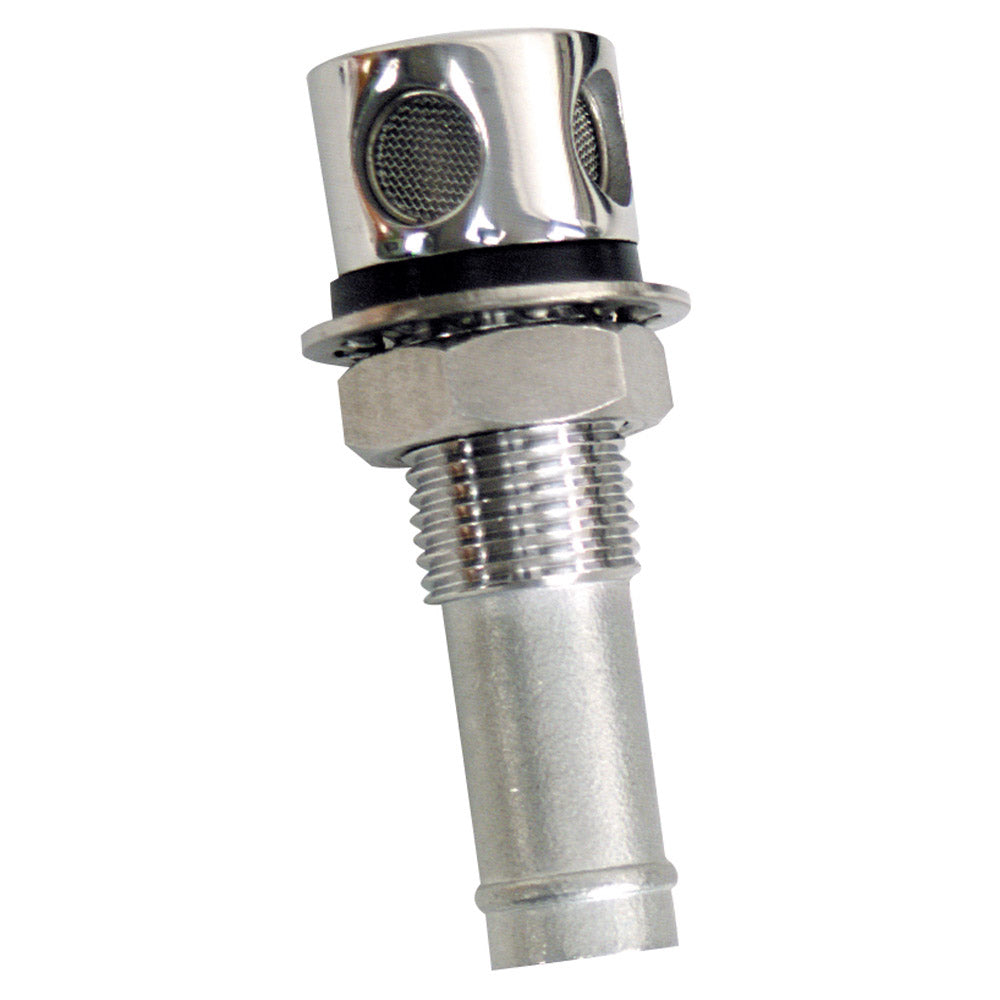 Whitecap Fuel Vent - Round Head, Straight Shaft, 5/8" Hose 6004C