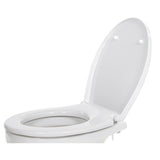 Jabsco Regular Toilet Seat with Soft Close Lid, For 2018-Onward Regular Bowl Toilets, 423 x 365 mm, 155 mm Hole Spacing, Hinges Included