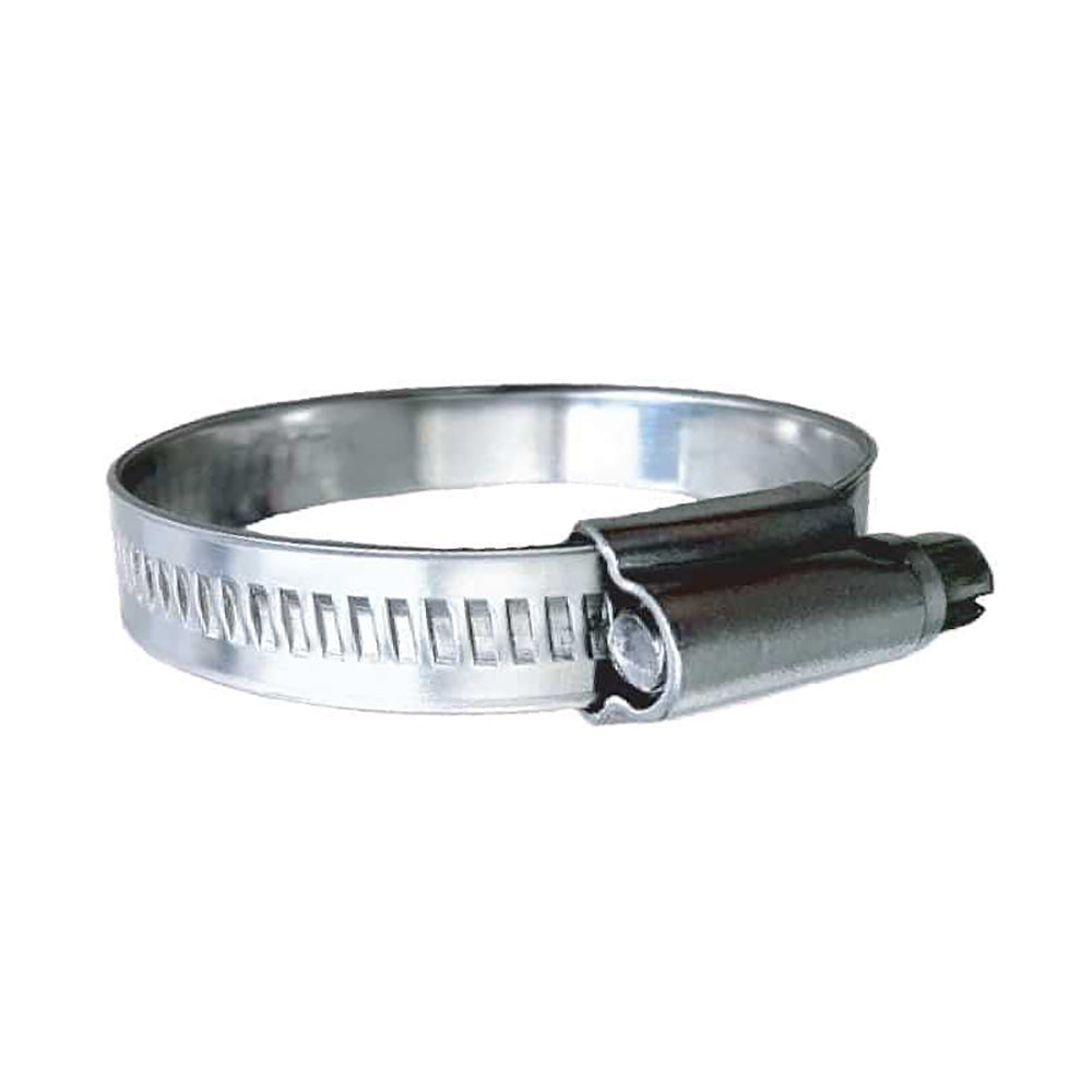 Trident Marine 316 SS Non-Perforated Worm Gear Hose Clamp - 15/32" Band - (3/4" – 1-1/8") Clamping Range - 10-Pack - SAE Size 10 710-0581