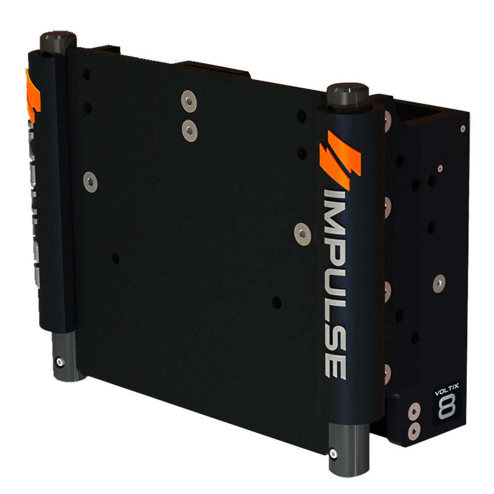 IMPULSE XL 8" Set Back Electric Jack Plate w/Standard Control - Black Anodize 75063-B