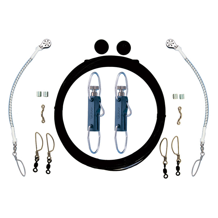 Rupp Single Rigging Kit w/Klickers - Black Mono 160' Lines CA-0110-MO
