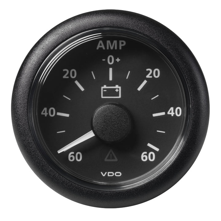 Veratron 52MM (2-1/16") ViewLine Battery Status Gauge -60/+60AMP - Black Dial & Bezel A2C59512328