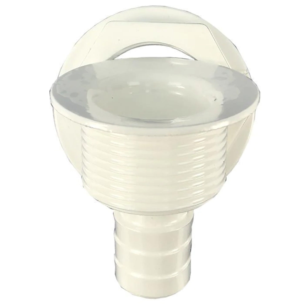 T-H Marine Straight Barbed All-Purpose Drain - White APD-2-DP