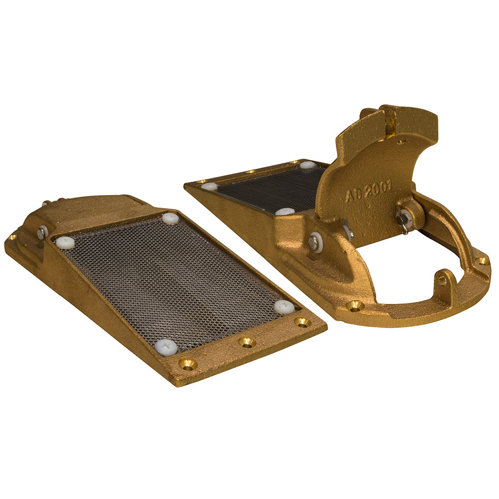 GROCO Perforated Hull Strainer w/ Access Door 2" Max Thru-Hull APHS-2000-1