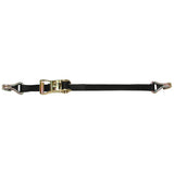 CargoBuckle Ratchet Strap Tie-Down w/Double J-Hooks & Keeper - 1" x 12' F14060