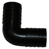 Th Marine 1 1/8 90 Degree Elbow-Black (Ell-118-Dp)
