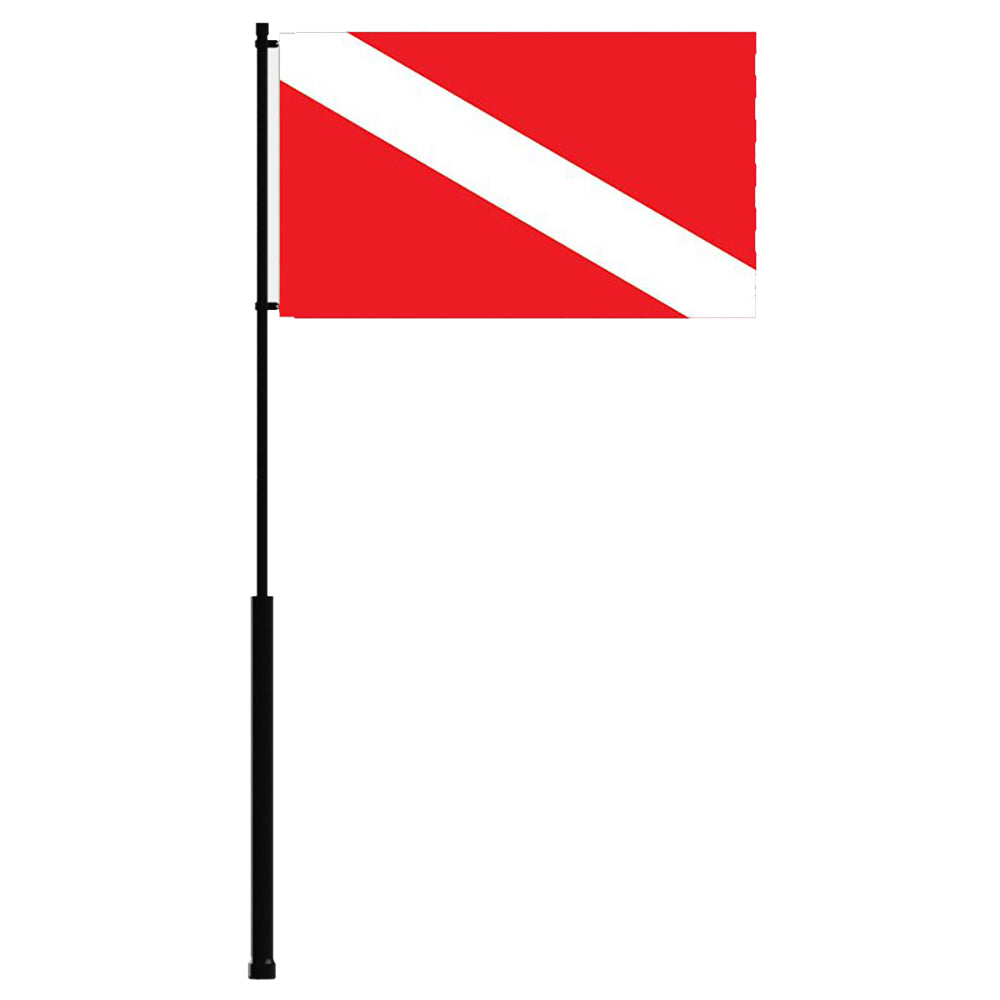 Mate Series Flag Pole - 36" w/Dive Flag FP36DIVE