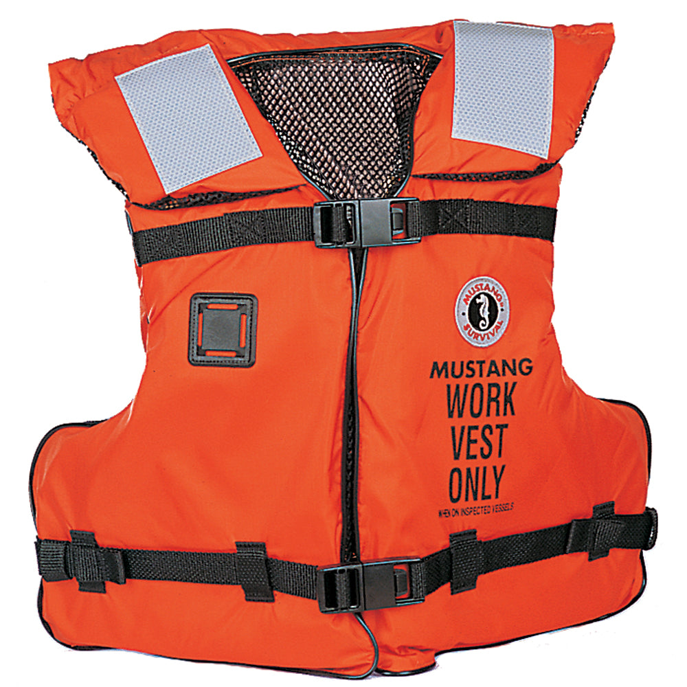 Mustang Type III/V Work Vest - Orange - Adult Universal MV3192-2-0-16