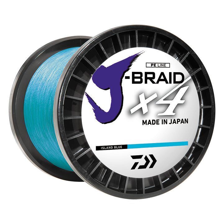 Daiwa J-BRAID x4 Braided Line - 30 lbs - 300 yds - Island Blue JB4U30-300IB