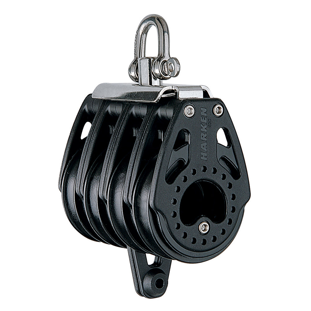 Harken 57mm Quad Block Swivel, Center Becket HSB380