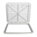 Beckson 18x21 Rectangular Hatch - White - ASA Material Acrylonitrile Styrene Acrylate HT1821AW
