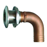 GROCO 1-1/4" 90 Degree Hose Thru-Hull Fitting HTHC-1250-S