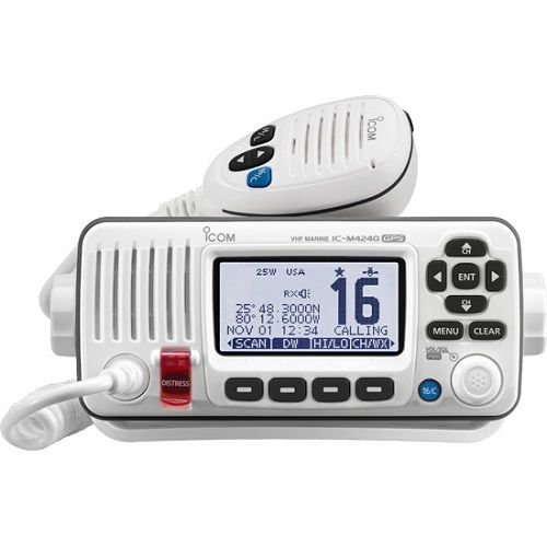 Icom M424G White VHF Radio Class D DSC Built-in GPS M424G WHITE