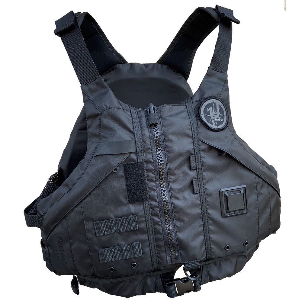 First Watch AV-1000 Kayak Style Duty PFD - Black - M/L AV-1000-BK-M/L