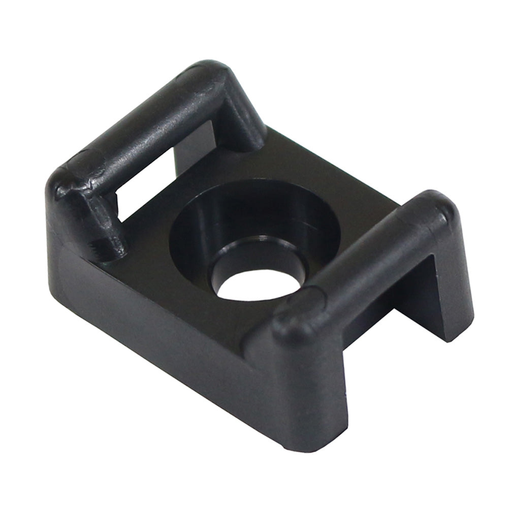 Pacer Screw Down Cable Tie Mount - #10 Screw Mount Method - Black - 100 Pack CTM3S10BK-100