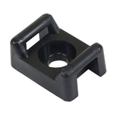 Pacer Screw Down Cable Tie Mount - #10 Screw Mount Method - Black - 100 Pack CTM3S10BK-100