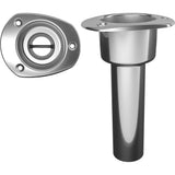 Mate Series Stainless Steel 0° Rod & Cup Holder - Open - Oval Top C2000ND