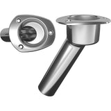 Mate Series Stainless Steel 30° Rod & Cup Holder - Open - Oval Top C2030ND