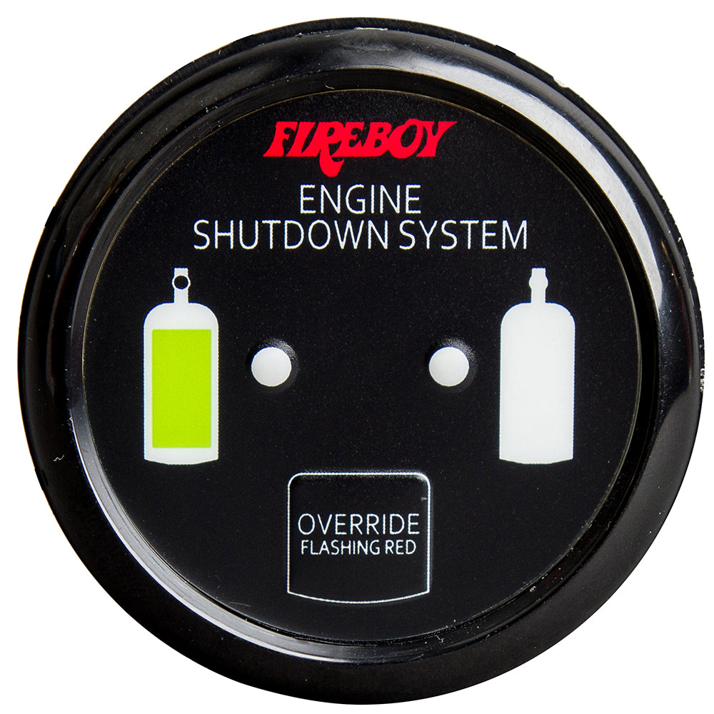 Fireboy-Xintex Deluxe Helm Display w/Gauge Body, LED & Color Graphics f/Engine Shutdown System - Black Bezel Display DU-RBH-20-R
