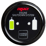 Fireboy-Xintex Deluxe Helm Display w/Gauge Body, LED & Color Graphics f/Engine Shutdown System - Black Bezel Display DU-RBH-20-R
