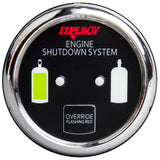 Fireboy-Xintex Deluxe Helm Display w/Gauge Body, LED & Color Graphics f/Engine Shutdown System - Chrome Bezel Display DU-RCH-20-R