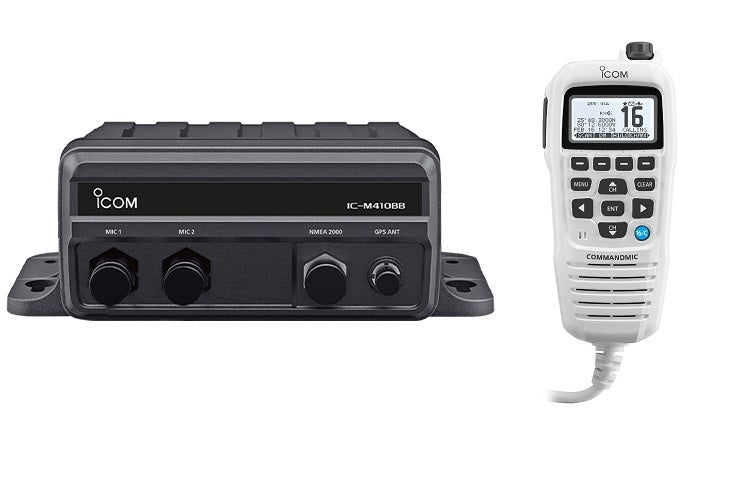 Icom M410BB Black Box VHF With HM195GW White M410BB GW 11 USA