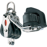 Ronstan Series 20 Ball Bearing Block - Triple - Becket - Cam Cleat - 2-Axis Shackle Head RF20332