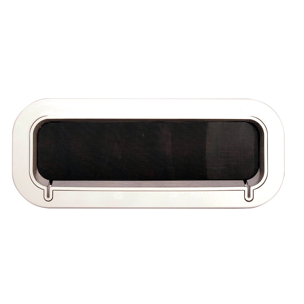 Beckson Drain Port - 4" x 14" x 2"-Depth - White/Clear PO414DWC-20