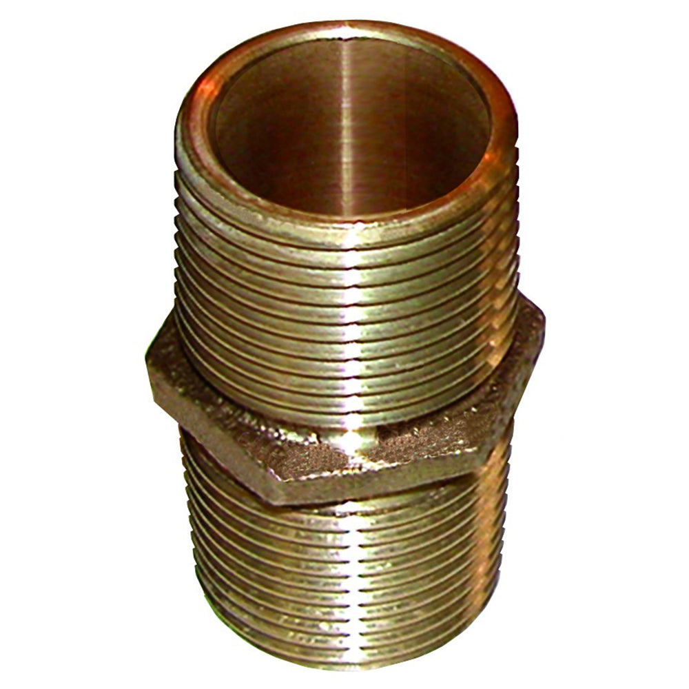 GROCO Bronze Pipe Nipple - 4" NPT PN-4000