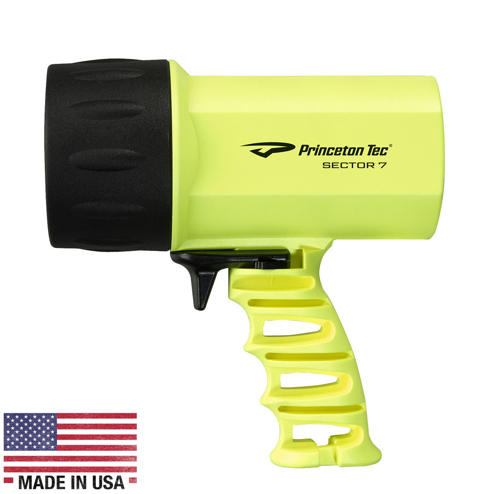 Princeton Tec Sector 7 LED Spotlight - Neon Yellow S722-NY