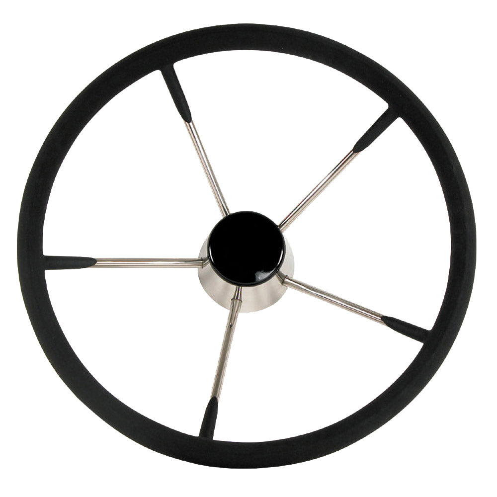 Whitecap Destroyer Steering Wheel - Black Foam, 15" Diameter S-9004B