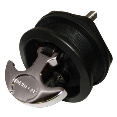 Whitecap T-Handle Latch - Chrome Plated Zamac/Black Nylon - Locking - Freshwater Use Only S-226BC